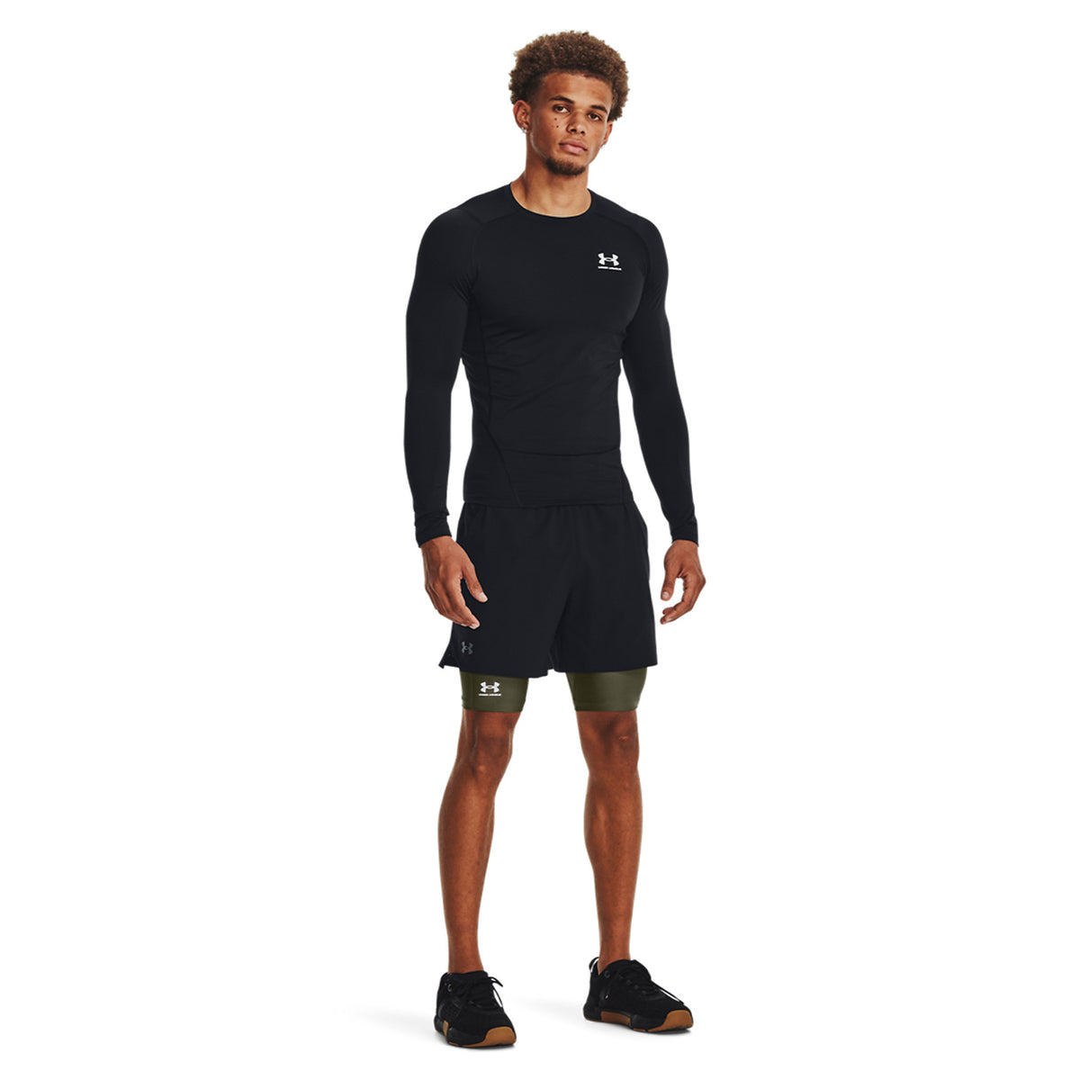 Under Armour HeatGear Pro Calzamaglia Corta Marine Od Green/Black