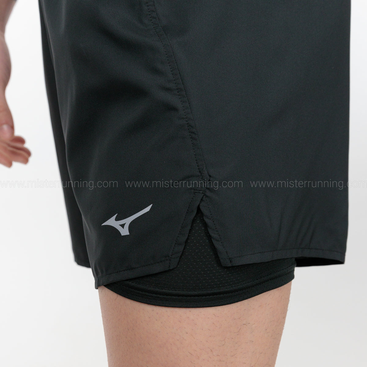 Mizuno Core 2 in 1 5.5in Pantaloncini Black