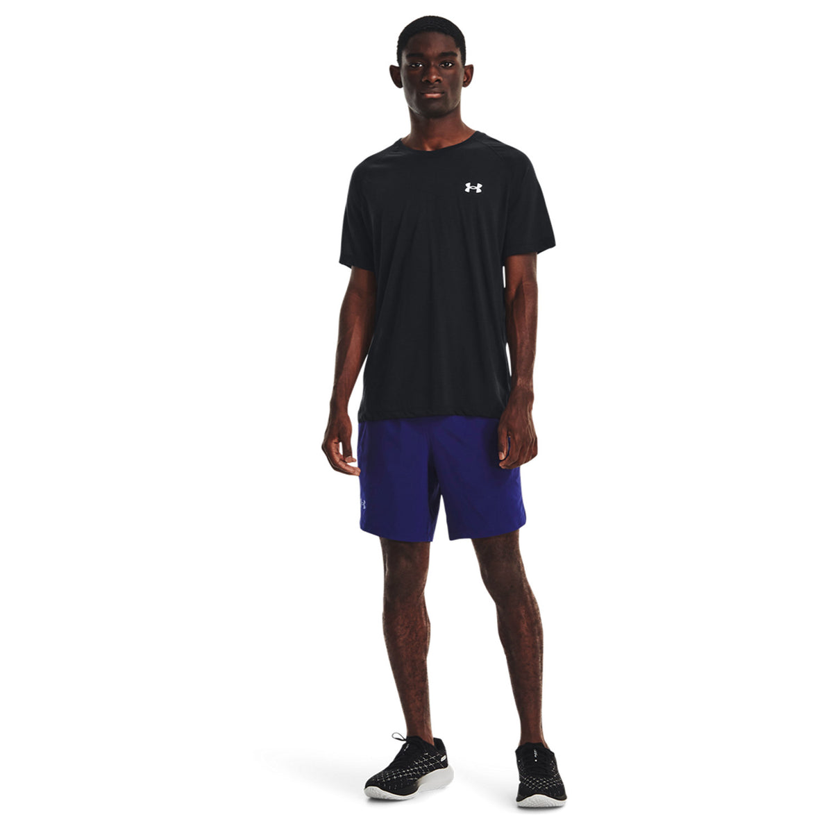 Under Armour Launch 2 in 1 7in Pantaloncini Sonar Blue/Black/Reflective