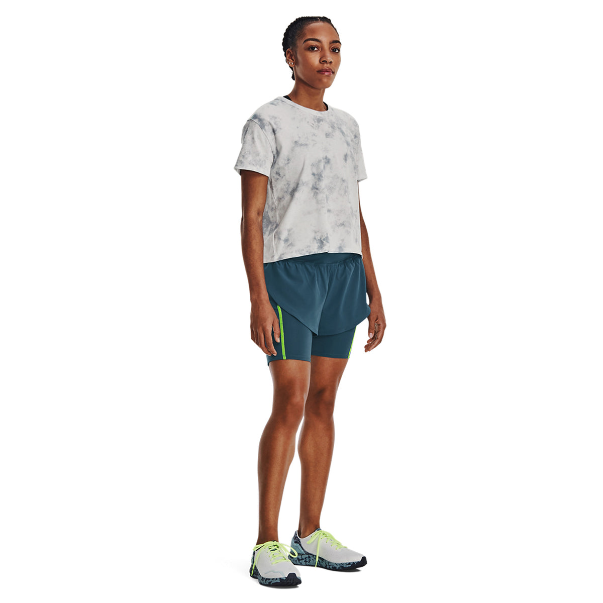 Under Armour Anywhere Graphic Maglietta Gray Mist/Harbor Blue