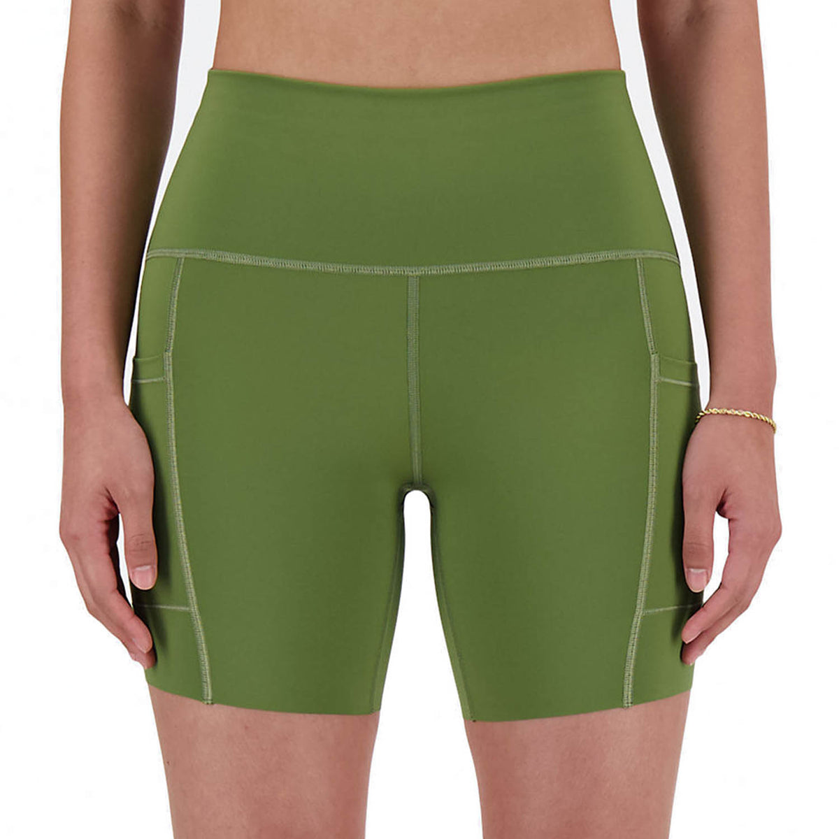 New Balance Athletics High Rise 6in Pantaloncini Dark Olivine