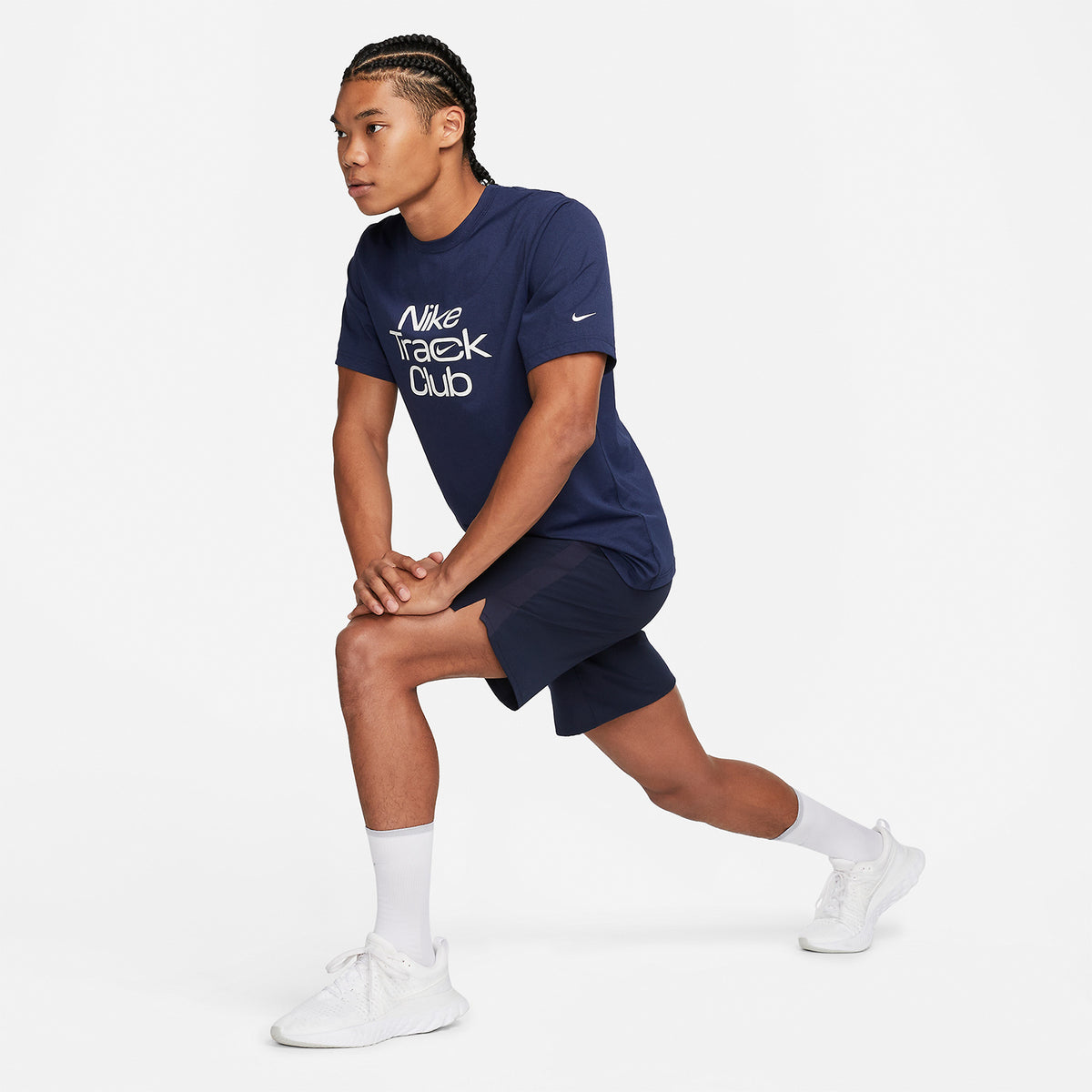 Nike Dri-FIT Hyverse Track Club Maglietta Midnight Navy/Summit White