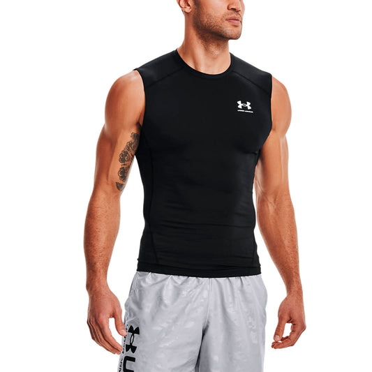 Under Armour HeatGear Compression Canotta Black/White