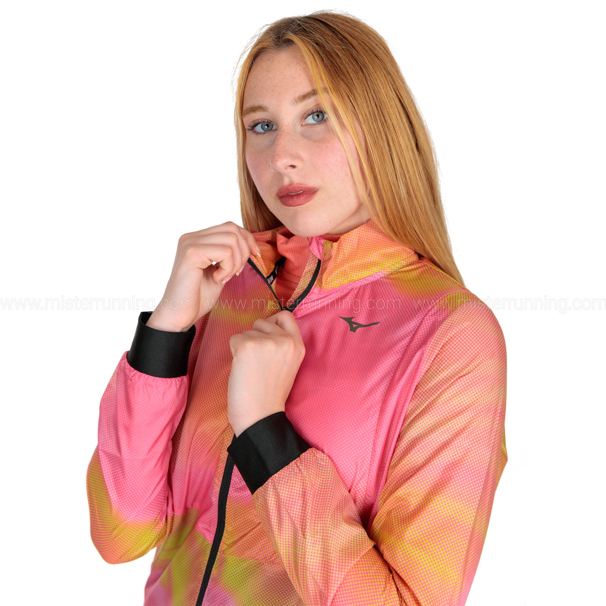Mizuno Premium Aero Giacca Sangria Sunset/Evening Primrose