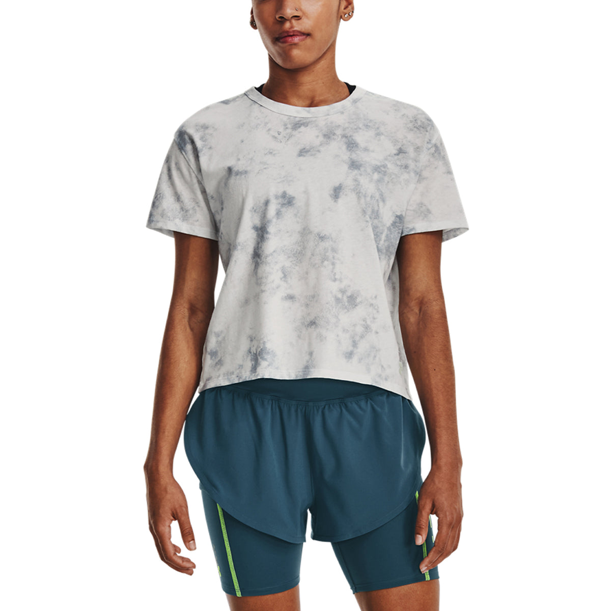 Under Armour Anywhere Graphic Maglietta Gray Mist/Harbor Blue