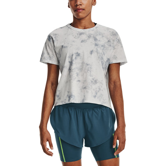 Under Armour Anywhere Graphic Maglietta Gray Mist/Harbor Blue