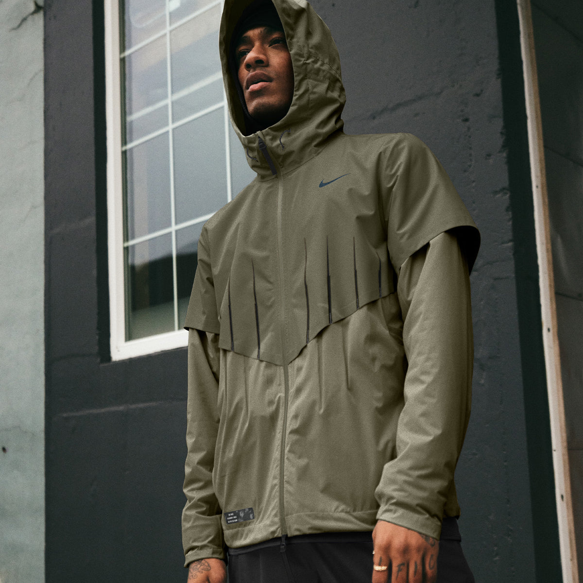 Nike Storm-FIT ADV Aerogami Giacca Medium Olive/Reflective Black