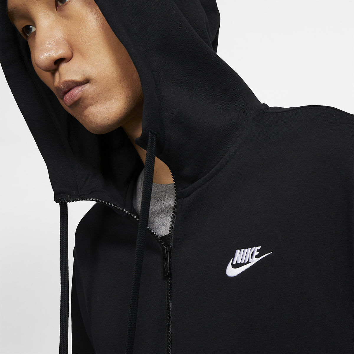Nike Club Felpa Black/White