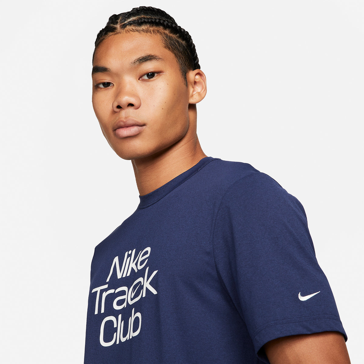 Nike Dri-FIT Hyverse Track Club Maglietta Midnight Navy/Summit White