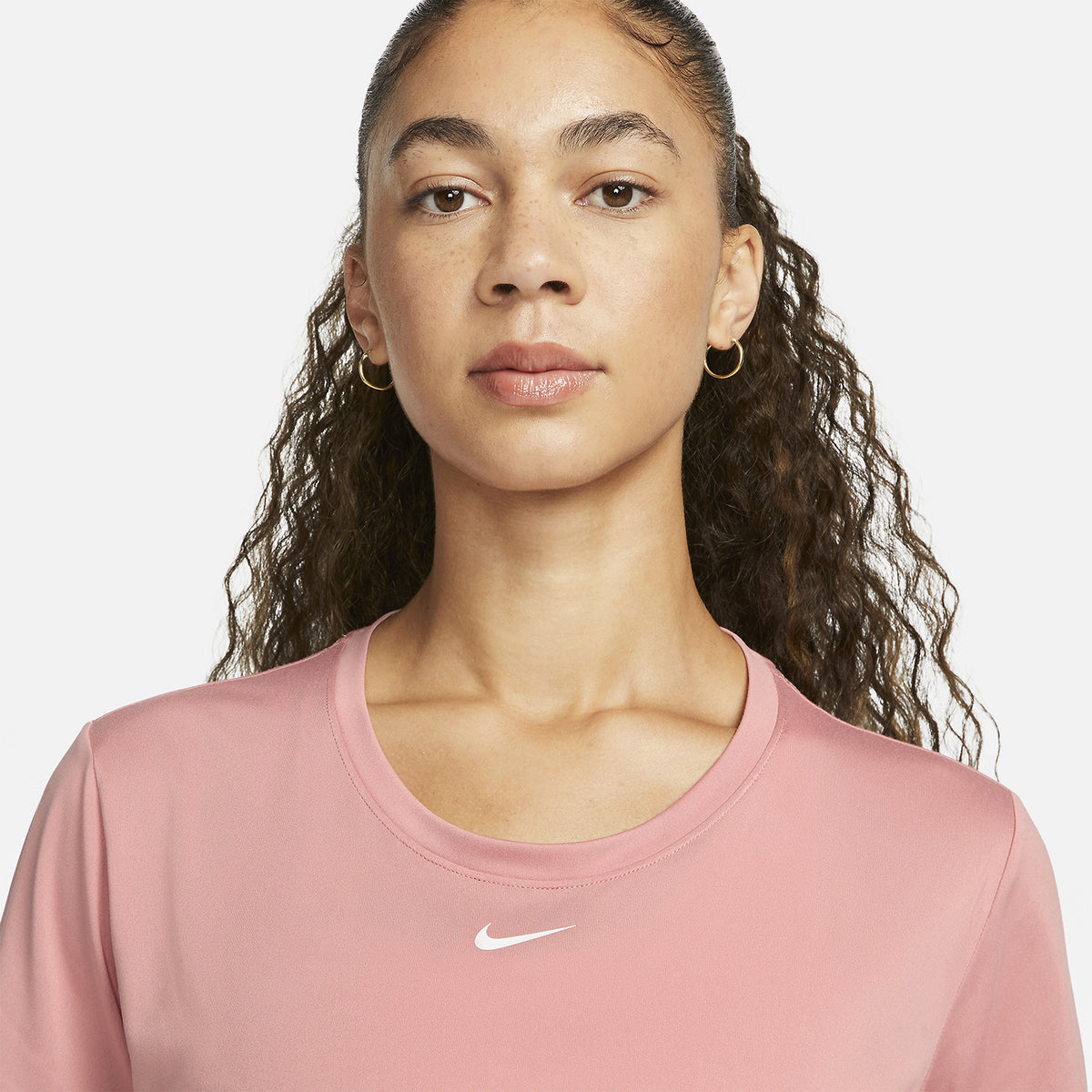 Nike One Dri-FIT Logo Maglietta Red Stardust/White