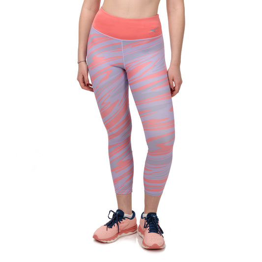 Mizuno 7/8 Printed Tights Pastel Lilac