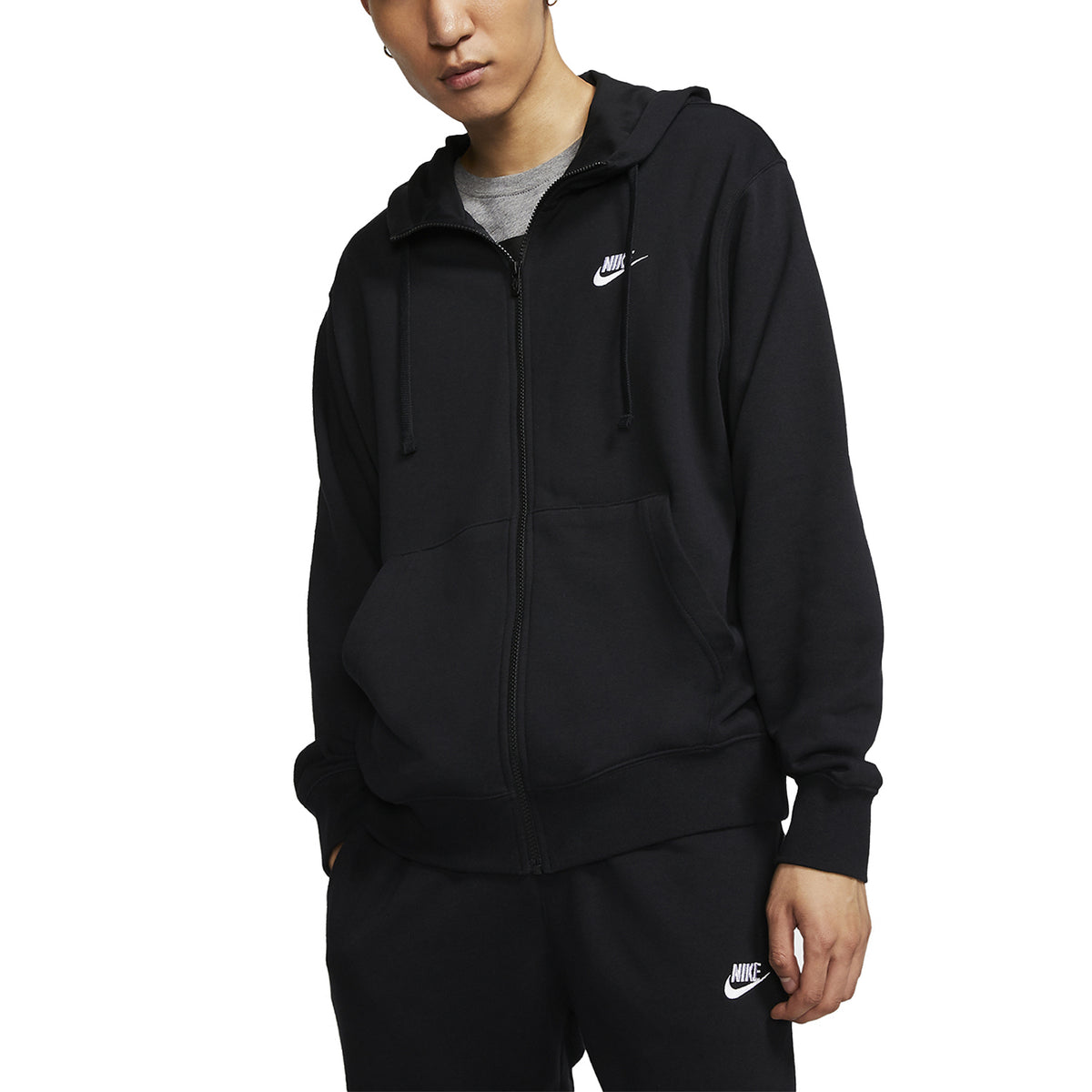 Nike Club Felpa Black/White