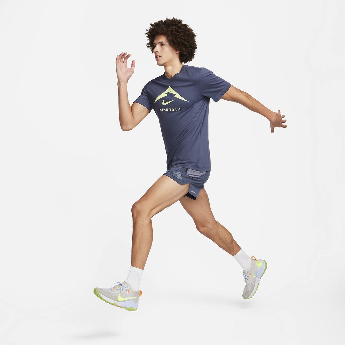 Nike Dri-FIT Second Sunrise 5in Pantaloncini Thunder Blue/Light Carbon/Black
