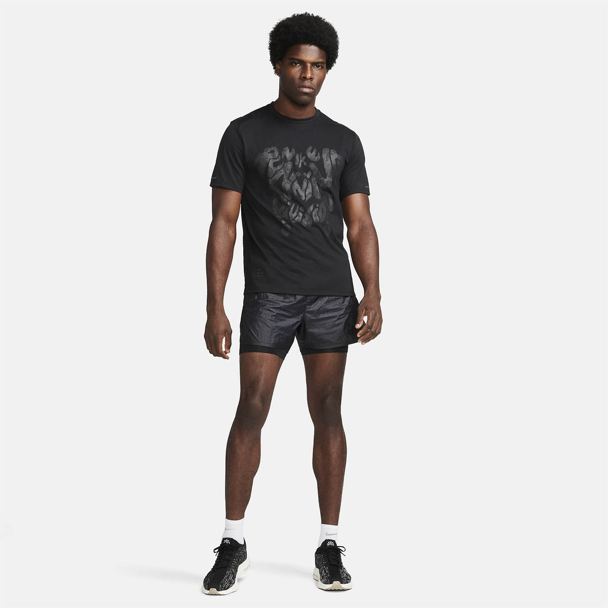 Nike Rise 365 Maglietta Black/Reflective Black
