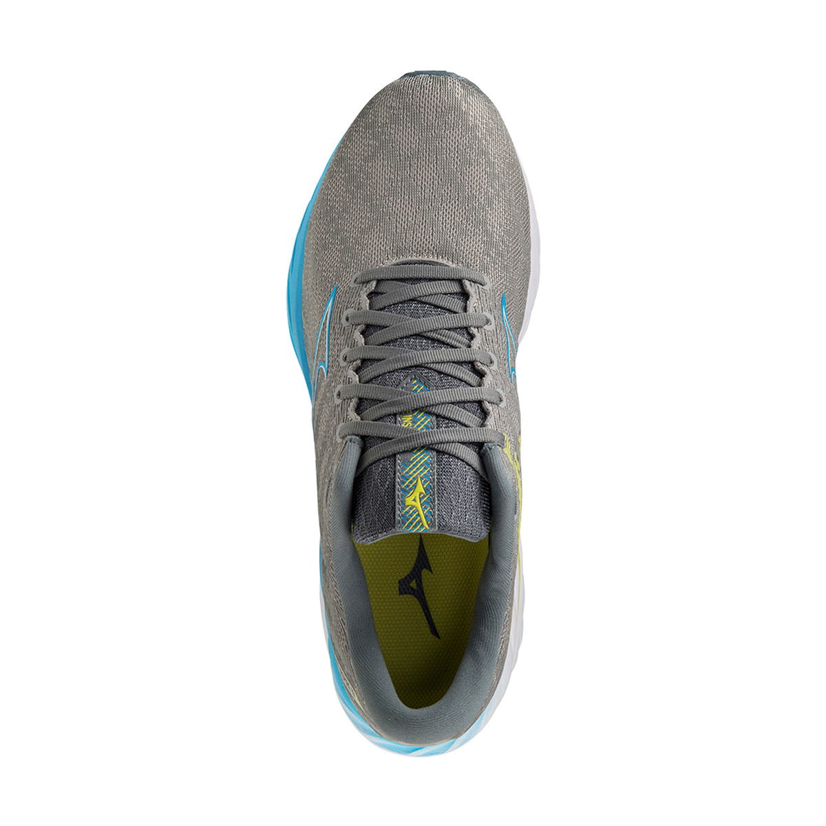 Mizuno Wave Inspire 19 Ghost Gray/Jet Blue/Bolt 2 Neon