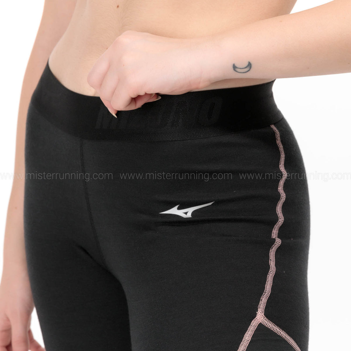 Mizuno Merino Wool Calzamaglia Black/Apricot Blush
