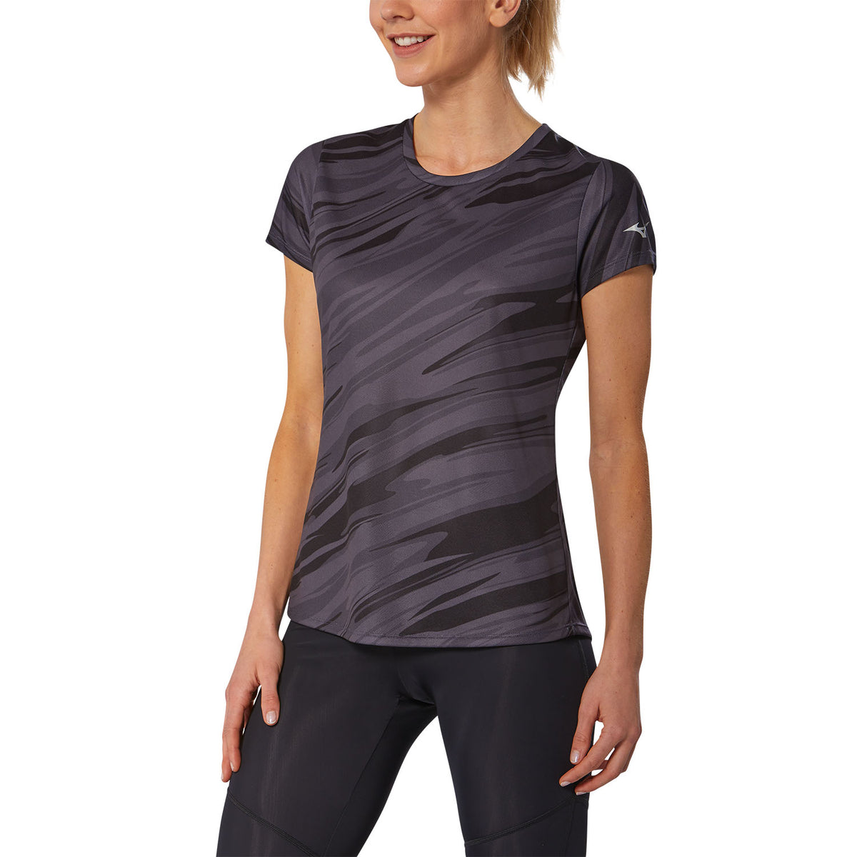 Mizuno Impulse Core Graphic Maglietta Black