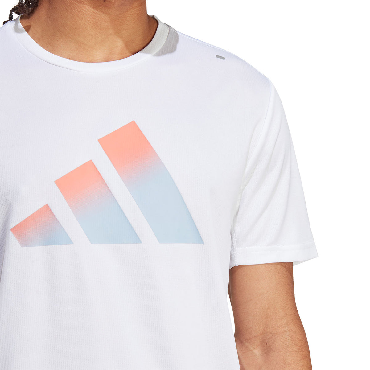 adidas Run Icons 3 Bar Maglietta White