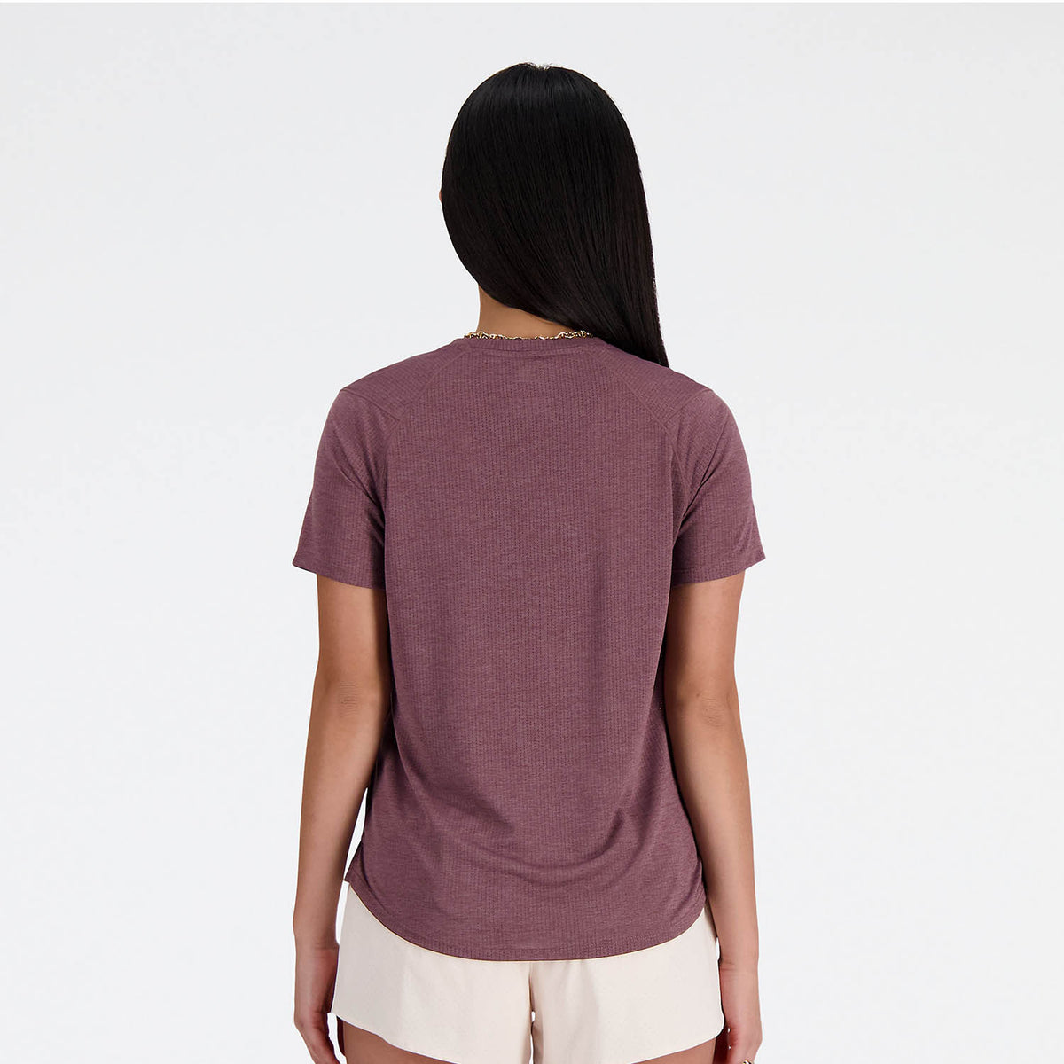 New Balance Athletics Maglietta Licorice Heather