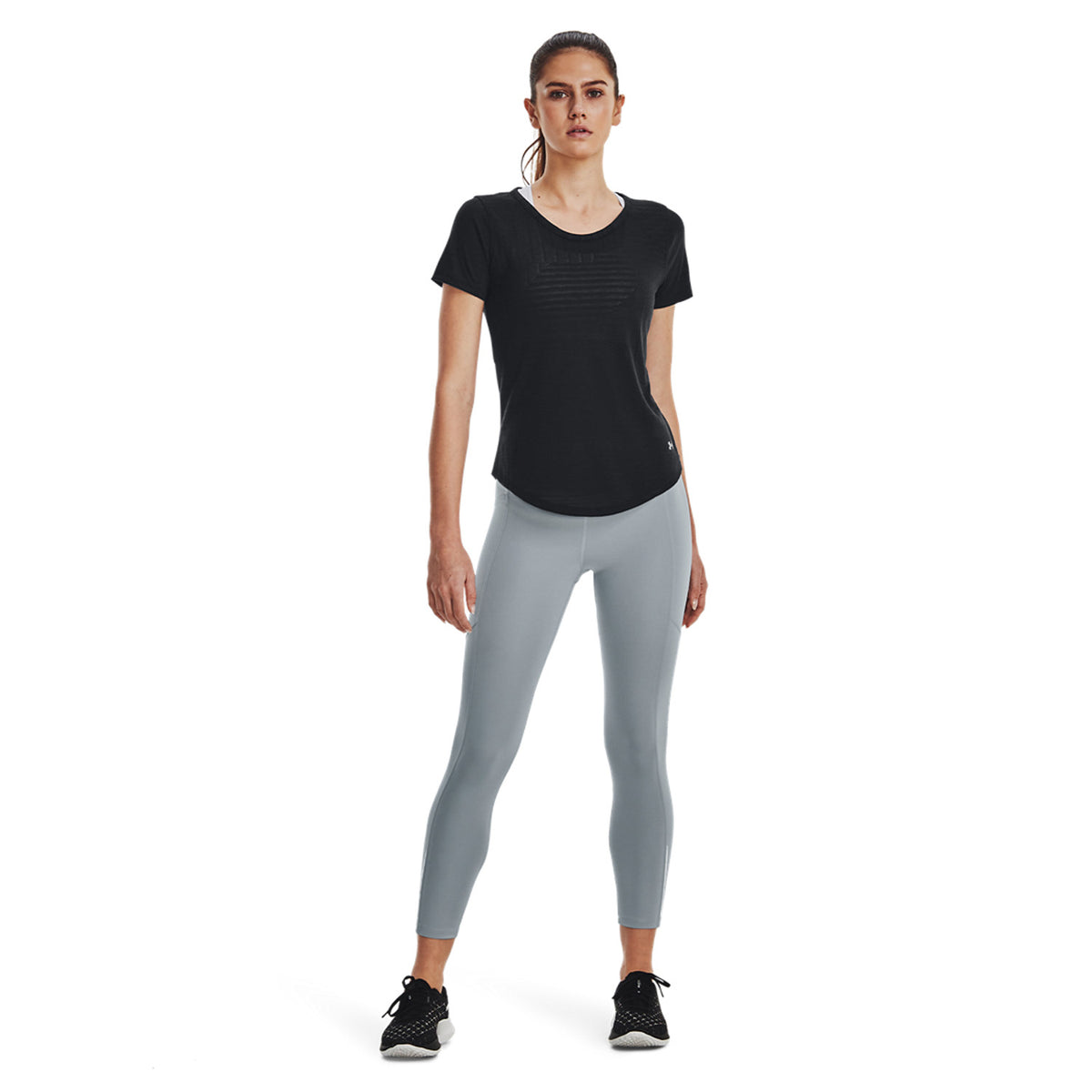 Under Armour Streaker Deco Diamond Maglietta Black/Reflective