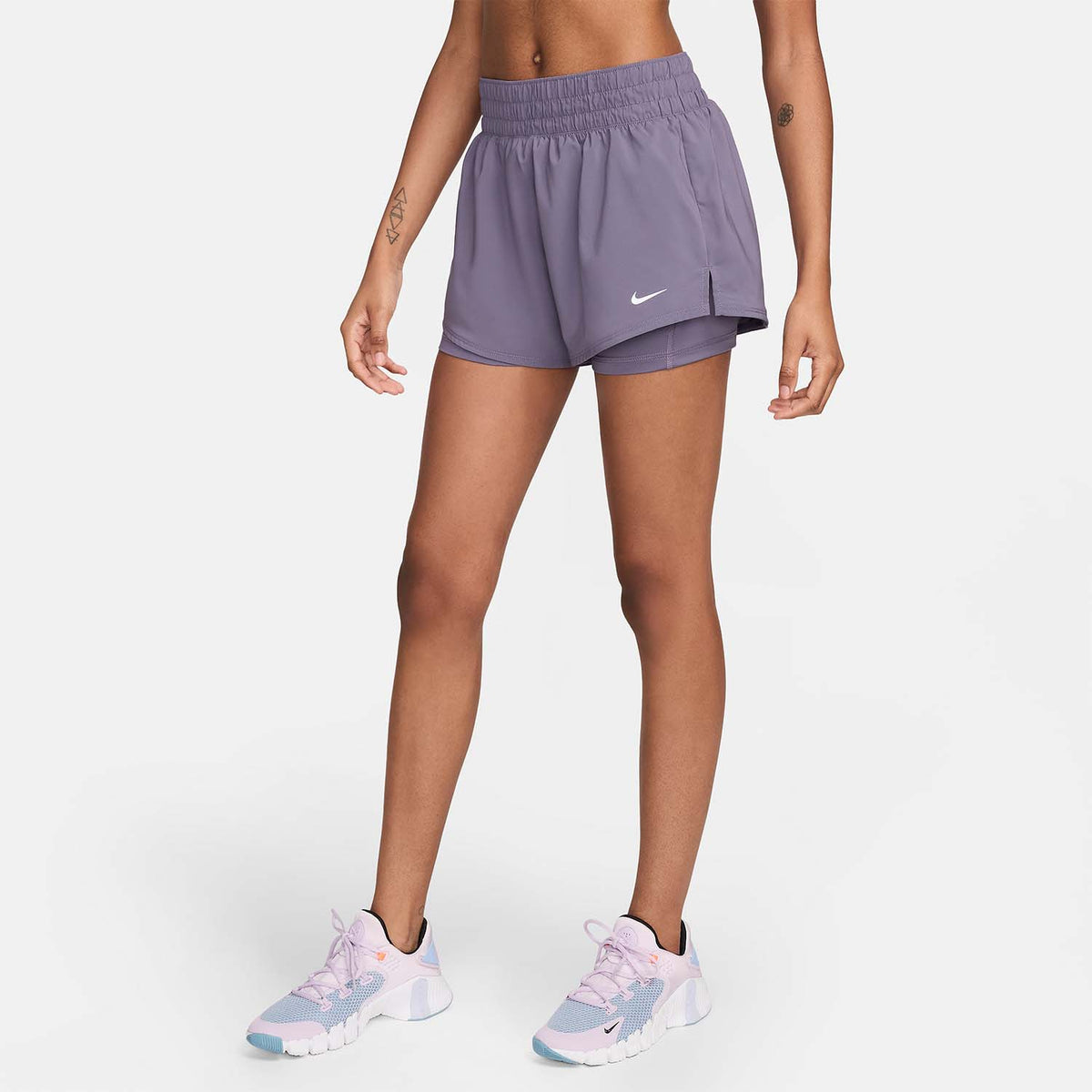 Nike Dri-FIT One 2 in 1 3in Pantaloncini Daybreak/Reflective Silver