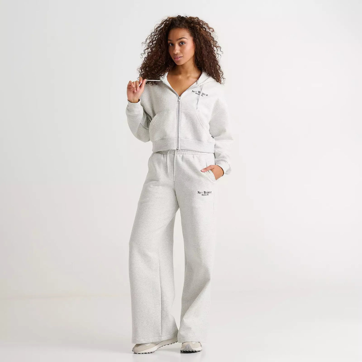 Women's New Balance Tone Crop Full-Zip Hoodie