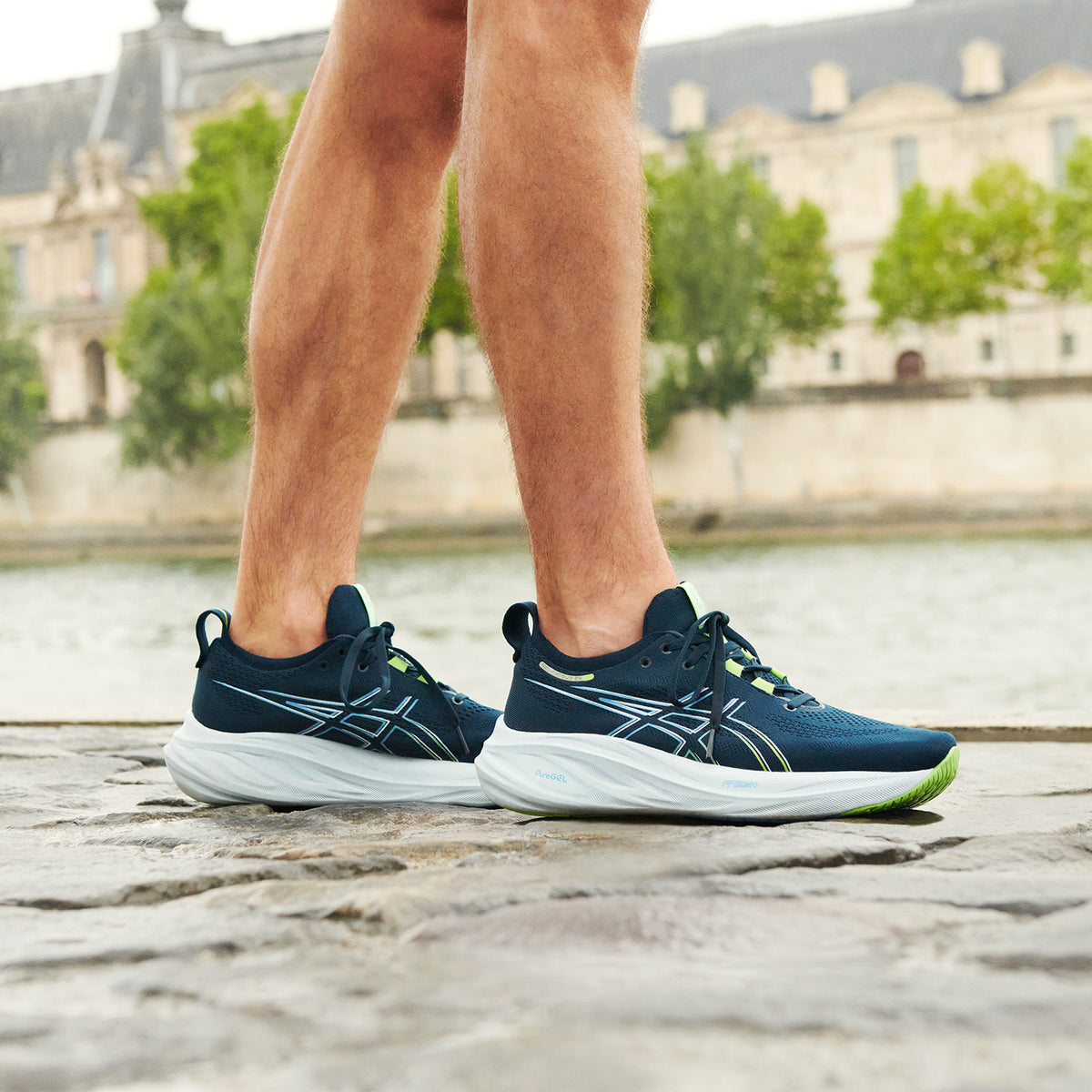 Asics Gel Nimbus 26 French Blue/Electric Lime