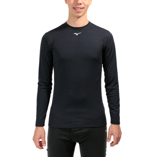 Mizuno Mid Weight Crew Maglia Black
