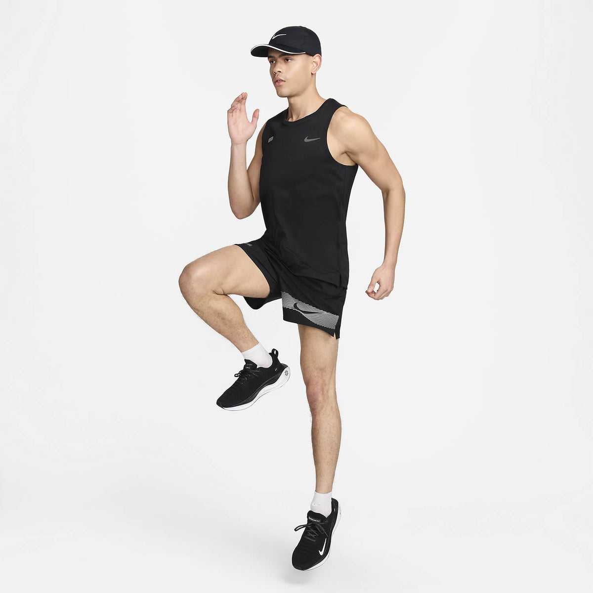 Nike Flash Miler Canotta Black/Reflective Silver