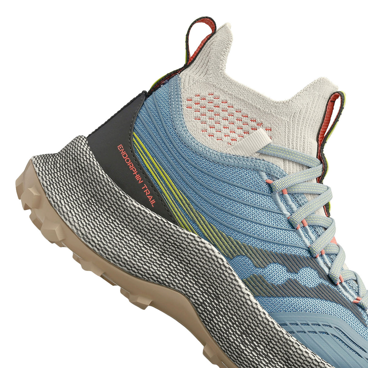 Saucony Endorphin Trail Mid Slate Coral
