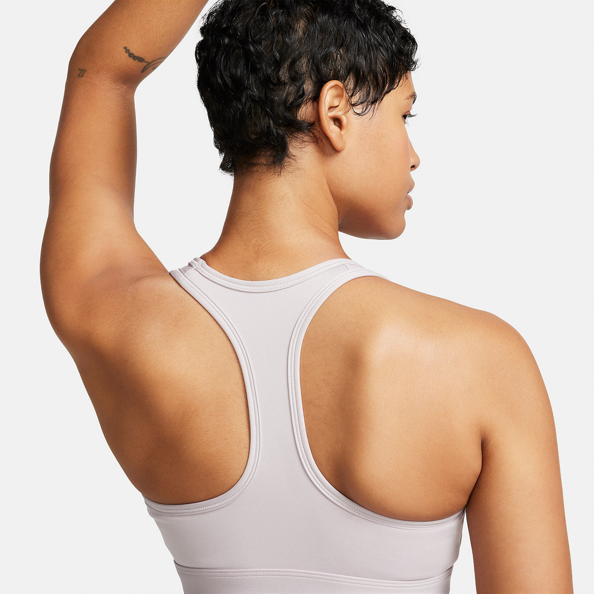 Nike Swoosh Dri-FIT Reggiseno Sportivo Platinum Violet/White