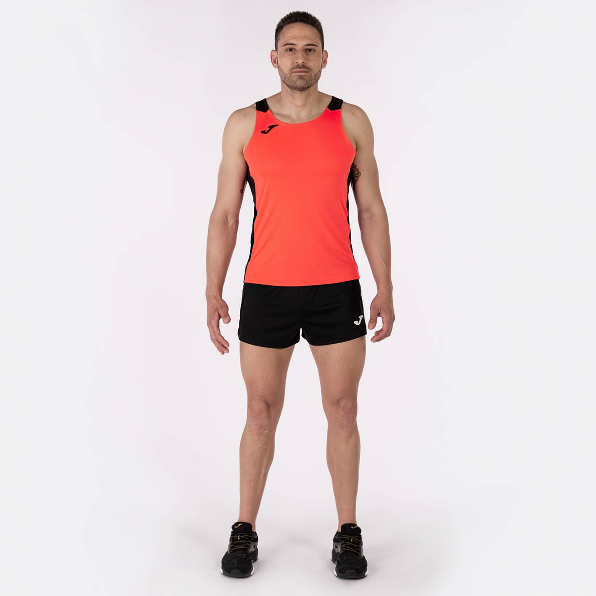 Joma Record II Canotta Fluor Coral/Black