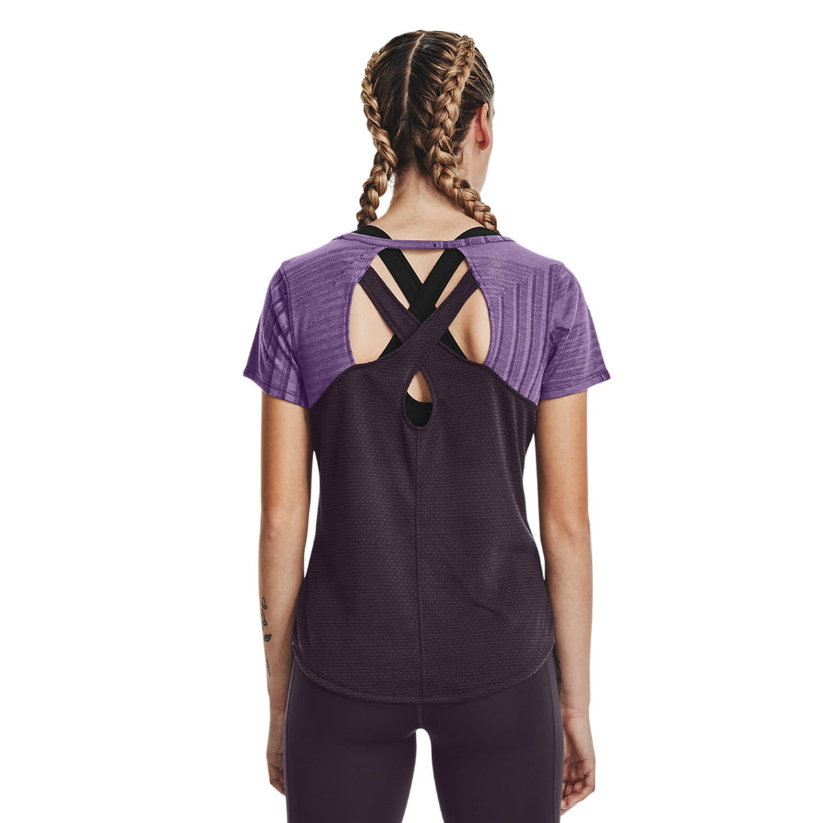 Under Armour Streaker Deco Diamond Maglietta Retro Purple/Reflective