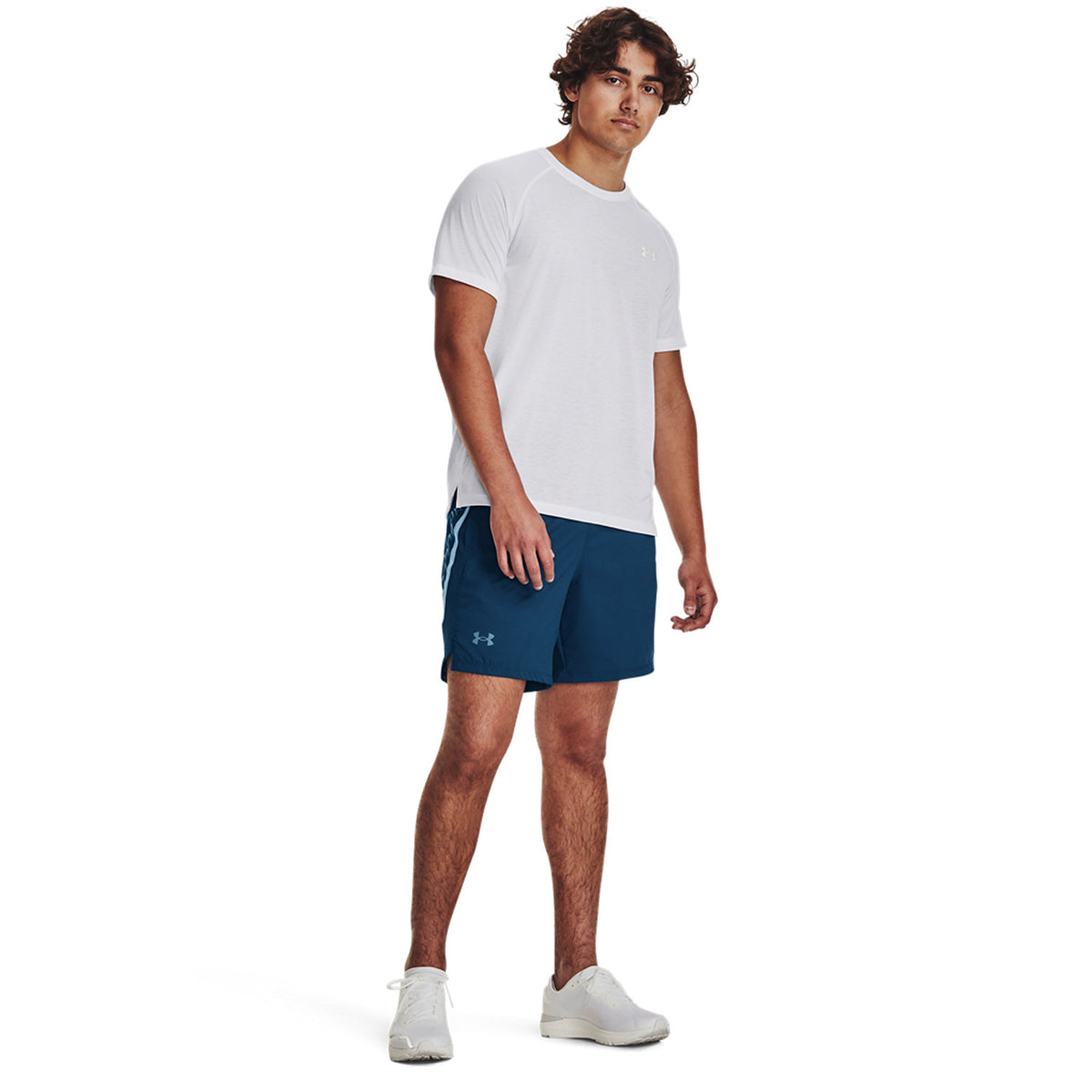 Under Armour Launch Graphic 7in Pantaloncini Varsity Blue