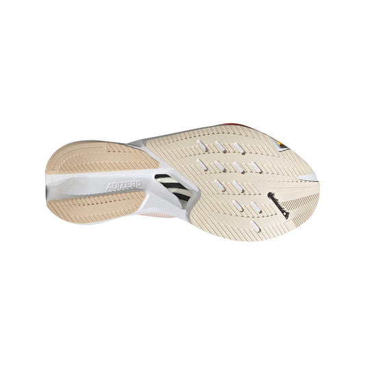 adidas adizero Boston 12 Ivory/Iron Metallic/Solar Red