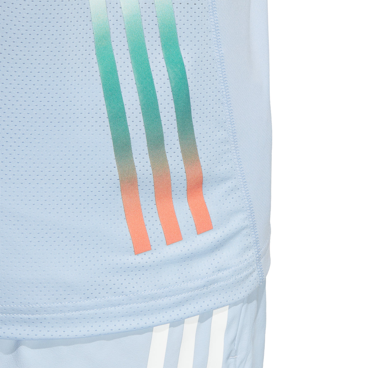 adidas Run Icons 3 Stripes Maglietta Blue Dawn