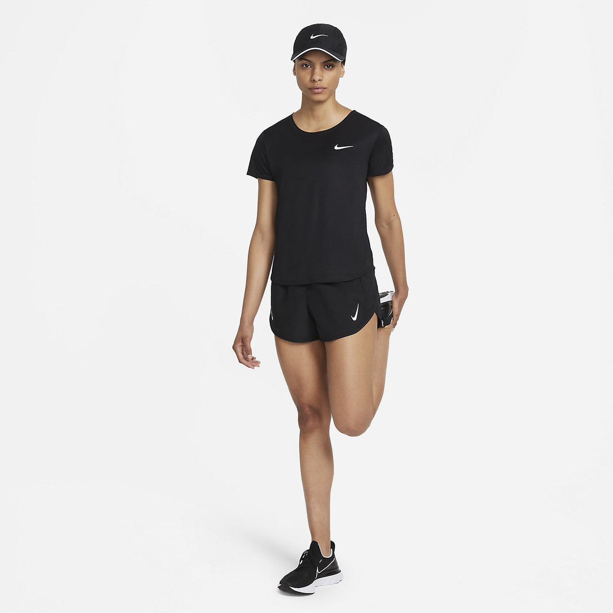 Nike Tempo Race 3in Pantaloncini Black/Reflective Silver