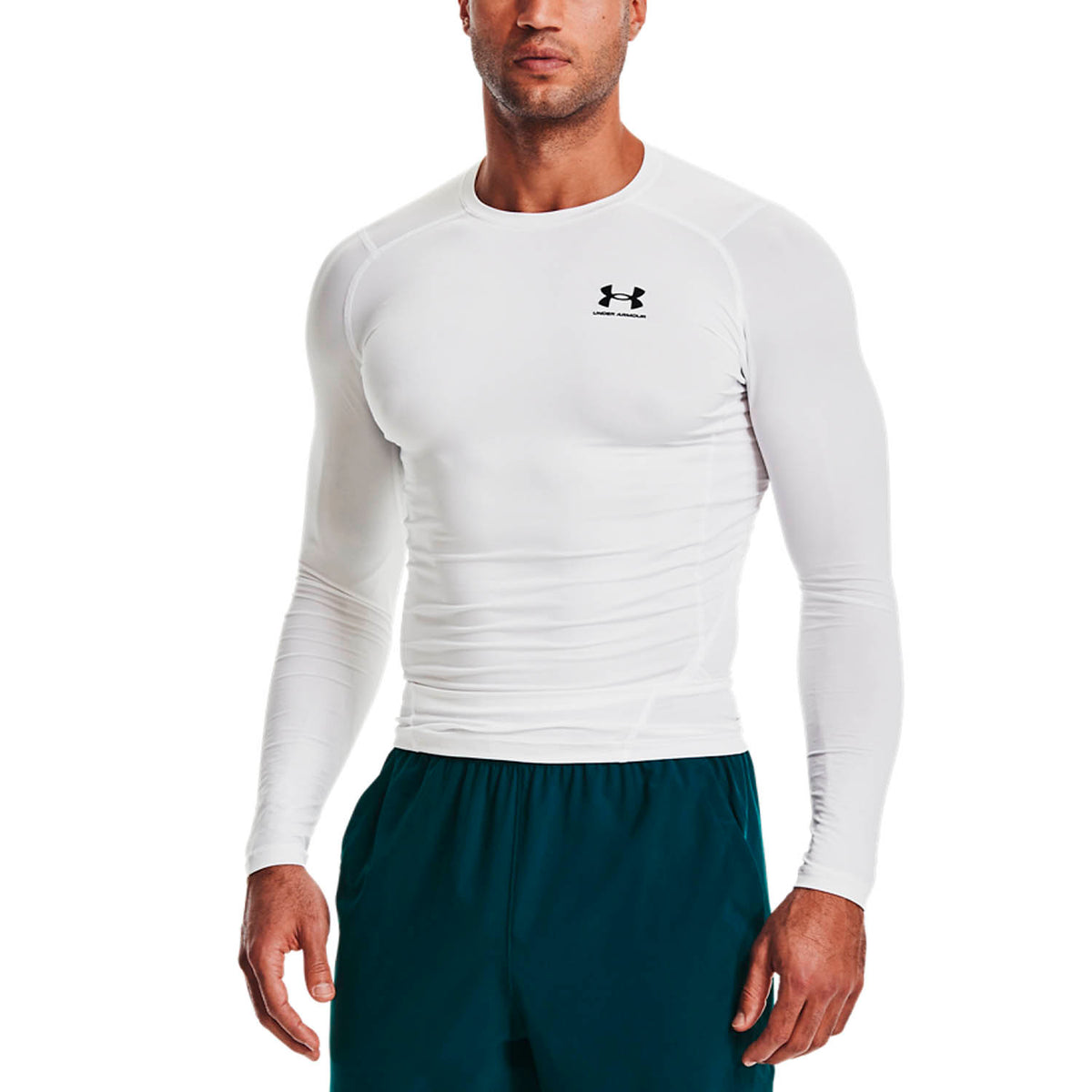 Under Armour HeatGear Compression Maglia White/Black