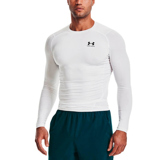 Under Armour HeatGear Compression Maglia White/Black