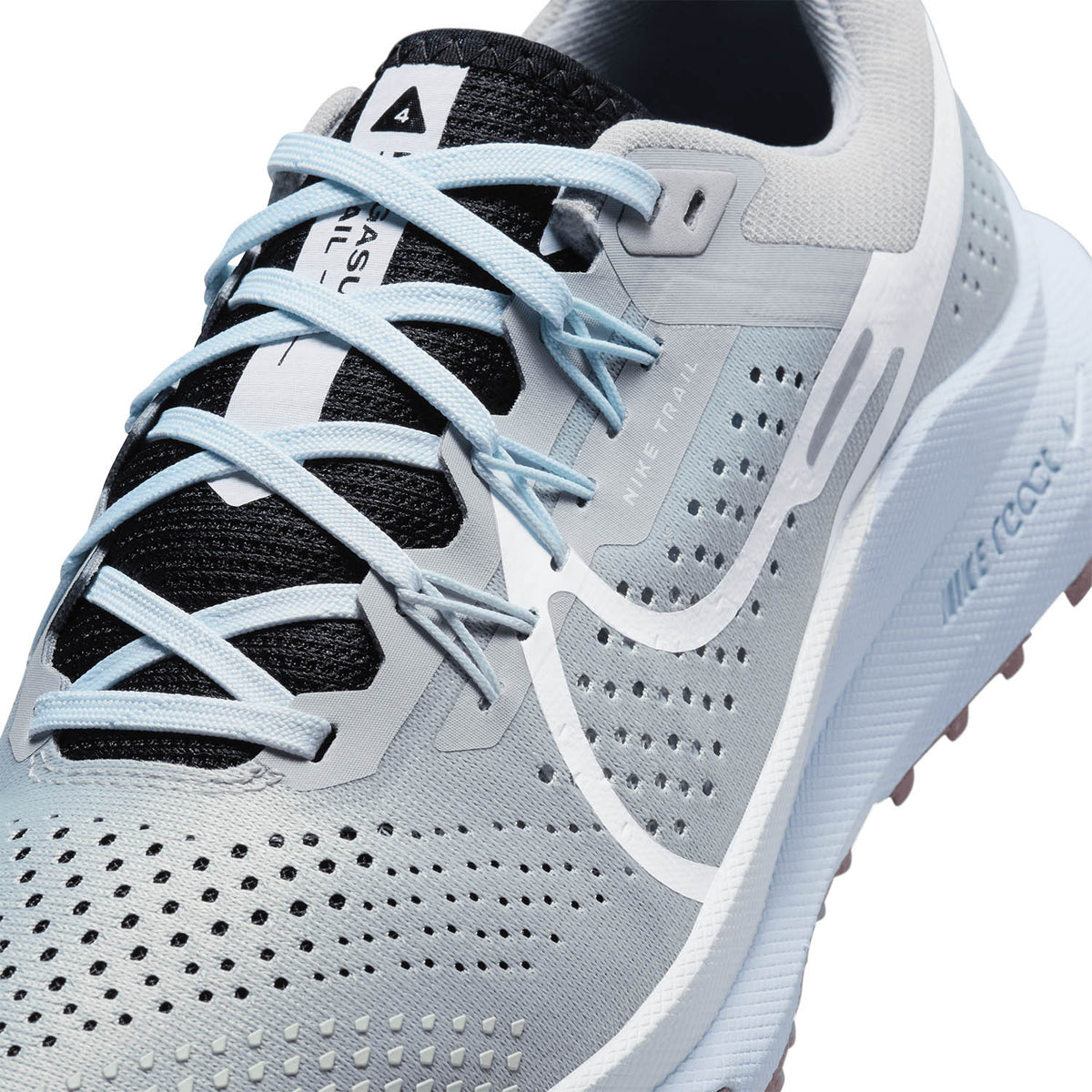 Nike React Pegasus Trail 4 Light Smoke Grey/White/Black/Glacier Blue