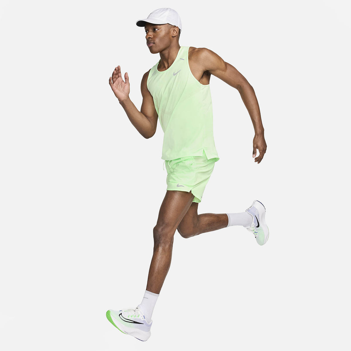 Nike Dri-FIT Rise 365 Canotta Vapor Green/Reflective Silver