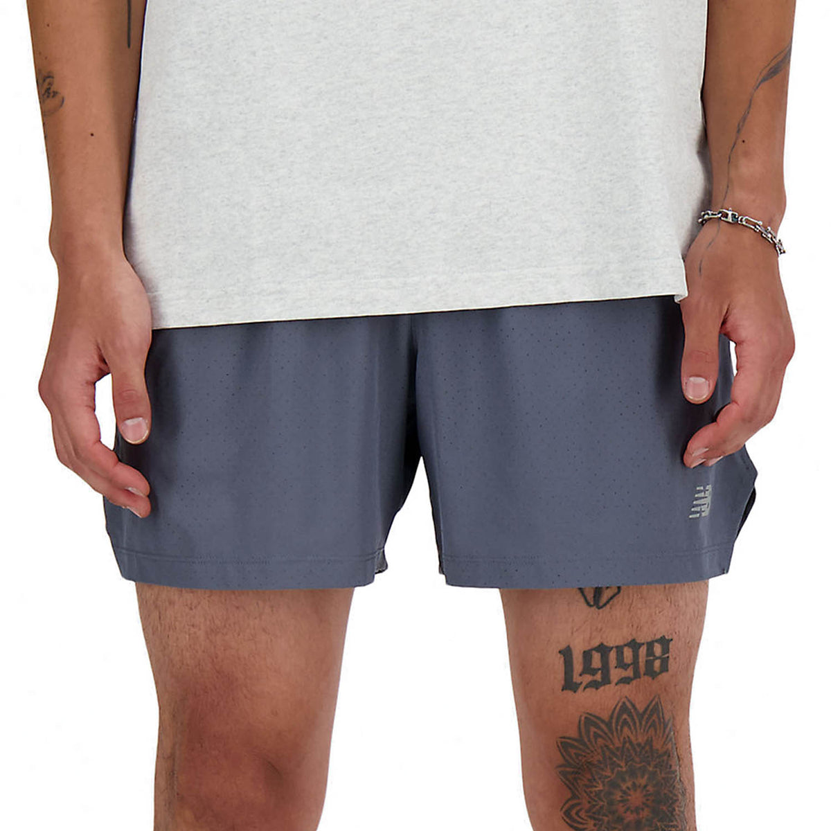 New Balance Run Specialist 5in Pantaloncini Graphite
